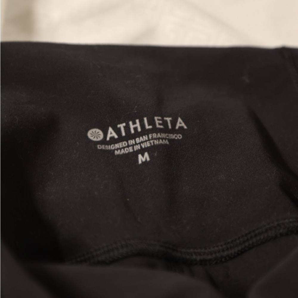 Athleta High Rise 7/8 Leggings Black Size M - Picture 3 of 3